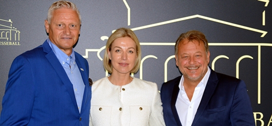 Stefan Blöcher, Sandra Sondermann Mitglied der Geschäftsleitung von Metropress, Jörg Müller, Geschäftsführer